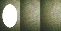 Большие открытки 3 шт., вырубка ОВАЛ, фетр цвет оливковый, размер при сложении 155х205мм