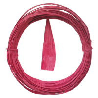 Плоская бумажная веревочка № 04: цвет Красный, 10 метров