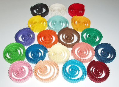 Набор разноцветных гофро-полосок МГ МИКС 01 ширина полосок 10 мм, количество полосок 40 в наборе, цвет: по 2 полоски каждого цвета из однотонных наборов, длина полосок 550 мм