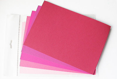 Листовая бумага для крупных элементов №27, 210х148мм, плотность бумаги 130 гр. розовый микс, 5 розовых тонов по 3 листа каждого тона, 15 листов, 210х148 мм, 130 гр.