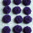 Бумажные цветы "Розочки", цвет фиолетовый темный, диаметр 20 мм, 15 шт., арт. QS-R-009