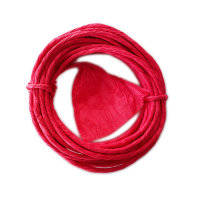 Круглая бумажная веревочка № 04: цвет Красный, 5 метров