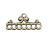 Шарм-подвеска бронзовая "Ретро-вешалка", 1 шт., 23х10 мм, арт. AL-02793