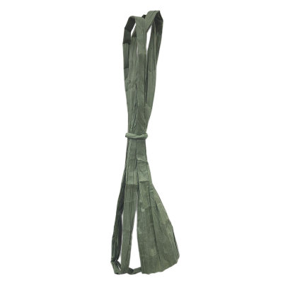 Плоская бумажная веревочка № 08: цвет Зеленый, 1 метр Twistart бумажная лента, 4 см (в раскрутке) х 1 м
