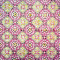 Салфетка для декупажа "Фантазийный орнамент на розовом", квадрат, размер 33х33 см, 3 слоя