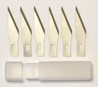 Сменные лезвия для ножа-скальпеля, 6 шт. в пластиковой упаковке