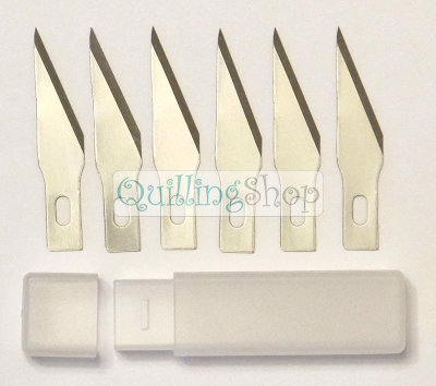 Сменные лезвия для ножа-скальпеля, 6 шт. в пластиковой упаковке НОВИНКА! Сменные лезвия для ножа-скальпеля, 6 одинаковых сменных ножей в упаковке.