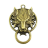 Шарм-подвеска бронзовая "Голова волка", 1 шт., 38х27х5 мм, арт. AL-31201