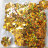 Пайетки голографические темно-золотые "Цветы", 14х14мм, арт. COL-SF02-64