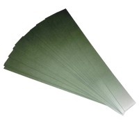Бумага для квиллинга, градиент зелёный-белый, ширина 30 мм, 25 полос, 120 гр., артикул GR0630295