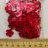 Пайетки голографические красные "Цветы", 14х14мм, арт. COL-SF02-58