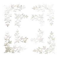 Фигурные бумажные вырубки "Уголки-1", белый, 8 шт., арт. QS-CR1253-01