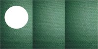 Большие открытки 3 шт., вырубка КРУГ, фетр цвет зеленый, размер при сложении 155х205мм