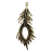 Шарм-подвеска бронзовая "Перо павлина", 1 шт., 70х28 мм, арт. AL-36715