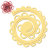 Фигурные бумажные вырубки "Розы" золотой маис, 3шт., арт. QS-S4-352-03