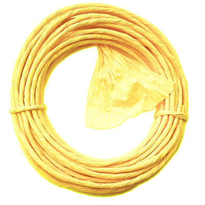 Круглая бумажная веревочка № 16: цвет Желтый, 10 метров Twistart бумажная лента, 10 см (в раскрутке) х 10 м