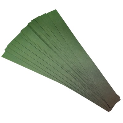 Бумага для квиллинга, градиент зелёный-коричневый, ширина 30 мм, 25 полос, 120 гр., артикул GR0830295 Бумага для квиллинга с градиентом (переходом цвета) от зелёного к коричневому, артикул GR0830295
- цвет: зелено-коричневый градиент, 
- ширина полос: 30 мм, 
- длина полос: 295 мм,
- количество полос в наборе: 25 полос,
- плотность бумаги: 120 гр.
При скручивании полос от светлого к тёмному оттенку и от тёмного к светлому получаются различные варианты квиллинг элементов.