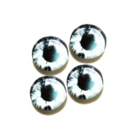 Стеклянные радужно-светло-серые глазки, 10 мм, 4 шт., арт. GL-1013