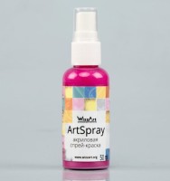 Акриловая спрей-краска ARTSPRAY розовая органза перламутровый 50мл, арт. MR-SR6-50