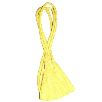 Круглая бумажная веревочка № 06: цвет Желтый, 1 метр Twistart бумажная лента, 10 см (в раскрутке) х 1 м