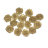 Бумажные цветы "Розочки", цвет золотой, 20 мм, 15 шт., арт. QS-R-005M