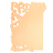 Фигурные бумажные вырубки "Кружевная салфетка-4", пастельный абрикосовый, 13,5х9 см, 4 шт., арт. QS-LR0405-11