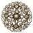 Шарм-подвеска бронзовая "Круглый орнамент", 1 шт., 49х49х5 мм, арт. AL-02411