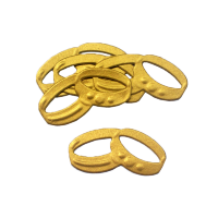 Фигурные бумажные вырубки "Обручальные кольца", золото, 4х2 см, 5 шт., арт. QS-LR0238-02