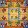Салфетка для декупажа "Новогодний орнамент", квадрат, размер 33х33 см, 3 слоя