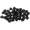 Декоративные полубусины "Черные сердечки" размер 8х8мм, 40шт.