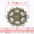 Филигрань бронзовая "Цветок", 1 шт., диаметр 55 мм, арт. AL-314284