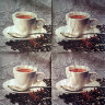 Салфетка для декупажа "Чашечка кофе", квадрат, размер 33х33 см, 3 слоя
