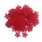 Дырокольные бумажные вырубки "Примулы" красные, 18мм, 100 шт., арт. QS-99S-199-04