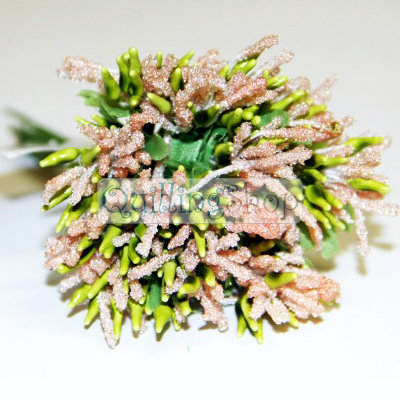 Декоративный букетик персиковый, DKB027E Искусственные цветы и ветки: Декоративный букетик персиковый, DKB027E