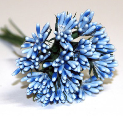 Декоративный букетик св.голубой, DKB023J Искусственные цветы и ветки: Декоративный букетик св.голубой, DKB023J
