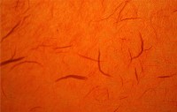 Бумага шелковистая тутовая, цвет оранжевый, артикул 7105
