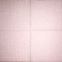 Салфетка для декупажа "Белый горох на розовом", 33х33 см, 2 слоя, арт. SDL-905232P