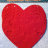 Фигурные бумажные вырубки "Сердце с сердечками" красные, 8,5х8 см, 5 шт., арт. QS-6002-0481-RE
