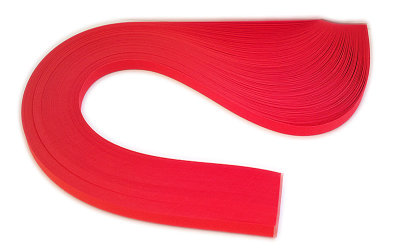 Бумага для квиллинга, красный гибискус, ширина 7 мм, 150 полос, 130 гр 150 одноцветных полосок (7х300мм), 130 гр.