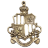 Шарм-подвеска бронзовая "Герб", 1 шт., 41х32х4 мм, арт. AL-02406