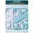 Фигурные бумажные вырубки "Олени в снежном лесу" бело-голубые, 4 шт., 6,8х9,3 см, арт. QS-A-13007-WB