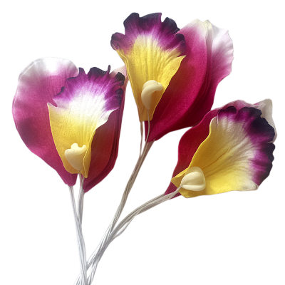 Набор для создания 3-х цветков орхидеи &quot;Каттлея&quot; (на проволоке), 21 элемент, арт.TLND-028 Набор для создания 3-х цветков орхидеи "Каттлея" (на проволоке), 21 элемент, арт.TLND-028. 

Набор лепестков из бумаги Mulberry на проволоке для создания 3-х цветков каттлеи. В набор входят 9 мелких бело-розовых лепестков, 6 лепестков с мелкой волной, 3 желто-сиреневых лепестка, 3 серединки орхидеи каттлея на проволоке. Всего 21 деталь. Бумага малбери - полотно ручной работы, пропитанное водоотталкивающим составом. Эти цветы можно мыть под краном, замачивать в воде и пр. С ними ничего не случится!
Лепестки сделаны из нетканого водоотталкивающего материала