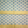 Салфетка для декупажа "Голубые цветочки", квадрат, размер 33х33 см, 3 слоя