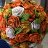 Напольный топиарий в оранжево-золотых розах, 120 см, артикул GRPT-001
