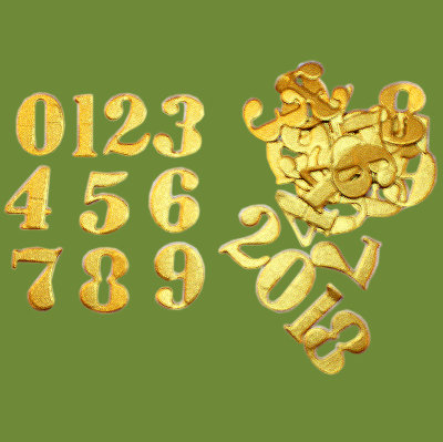 Фигурные бумажные вырубки &quot;Цифры 0-9&quot;, яркое золото, высота 2,5 см, 50 шт., арт. QS-A-15001-BG Фигурные бумажные вырубки "Цифры 0-9", яркое золото, высота 2,5 см, 50 шт., арт. QS-A-15001-BG. Размер (по высоте): 2,5 см. По 5 шт. каждой цифры. Всего 50 шт. Цифры вырублены из блестящей ярко-золотой бумаги плотностью 120 гр. Можно использовать, например, не только в скрапбукинге, но и в декупаже в качестве цифр на часах