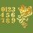 Фигурные бумажные вырубки "Цифры 0-9", яркое золото, высота 2,5 см, 50 шт., арт. QS-A-15001-BG