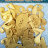 Фигурные бумажные вырубки "Цифры 0-9", яркое золото, высота 2,5 см, 50 шт., арт. QS-A-15001-BG