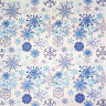 Салфетка для декупажа "Морозные снежинки", 33х33 см, 3 слоя, арт. SDL-GRATIAS-012
