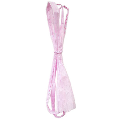 Плоская бумажная веревочка № 02: цвет Розовый, 1 метр Twistart бумажная лента, 4 см (в раскрутке) х 1 м