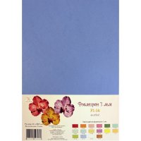 Фоамиран (Фом Эва Китай) 1 мм, 210х297 мм, 5 листов, голубой, F1-14